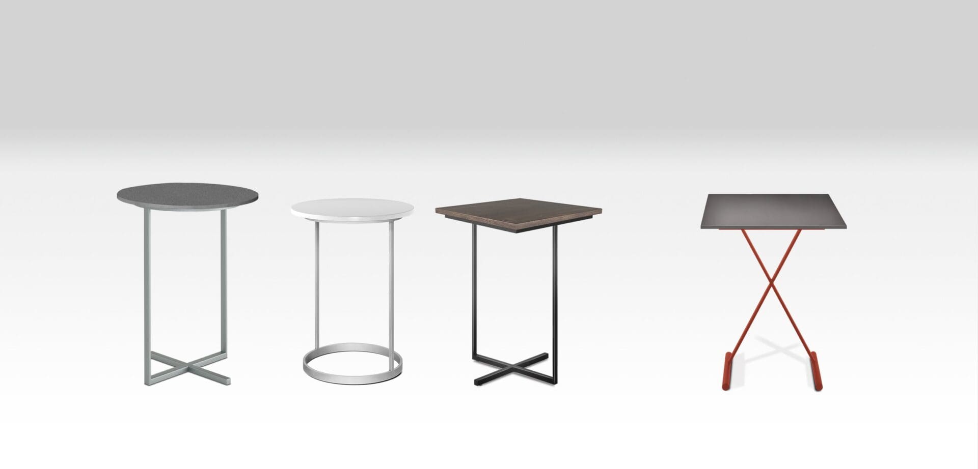 A group of tables that are sitting on top of each other.