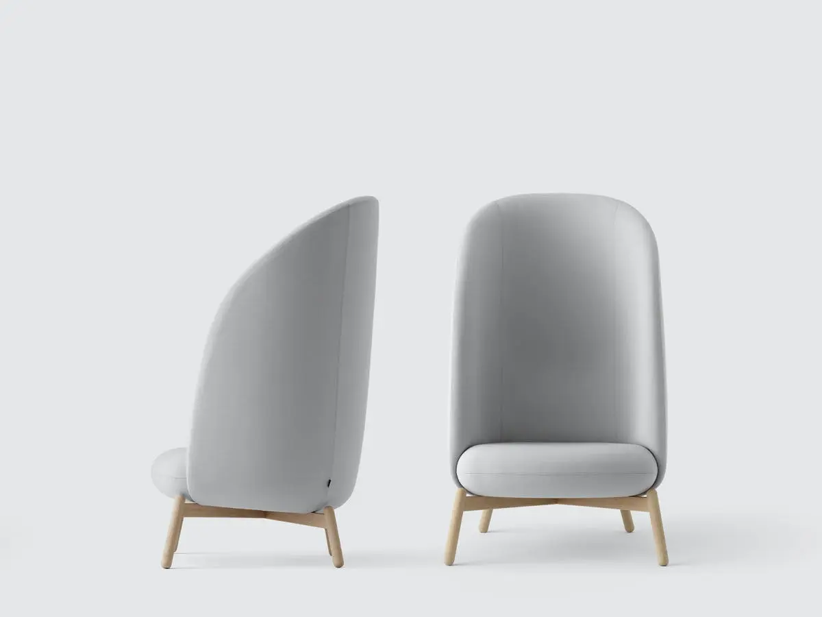 A pair of chairs with a white background