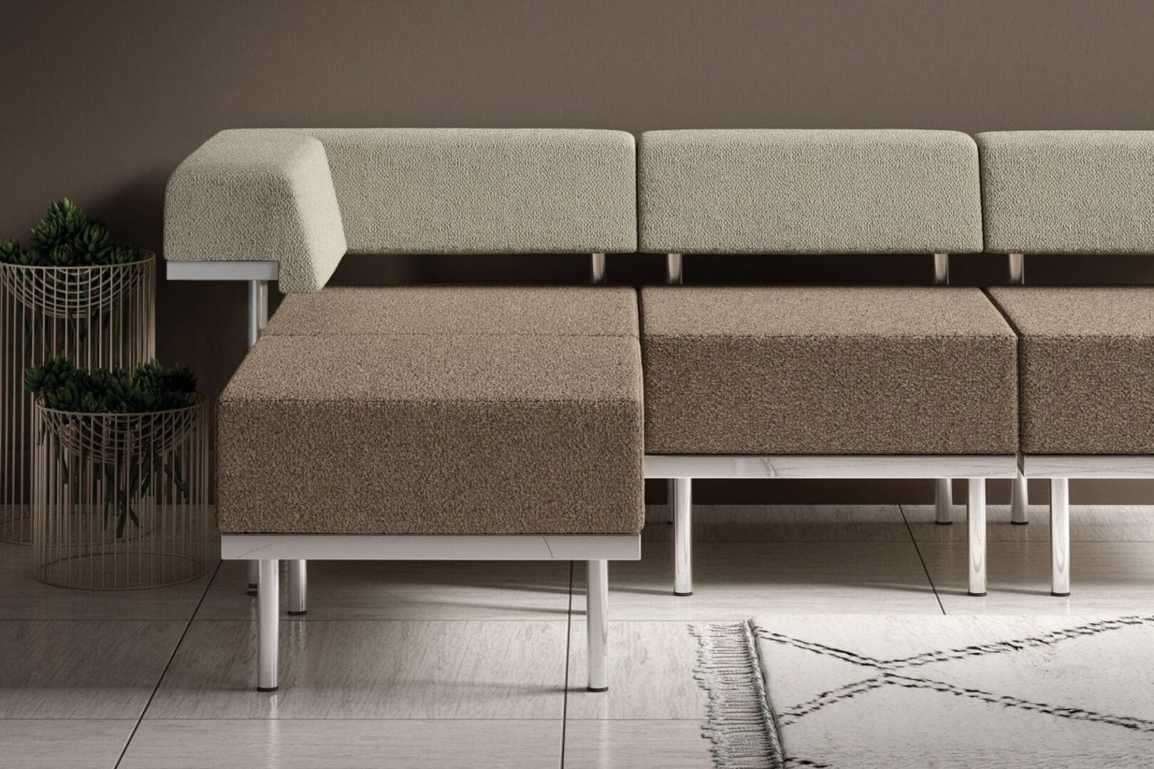 ECHR, Grey PVC, Sina Pearson Wool Boucle